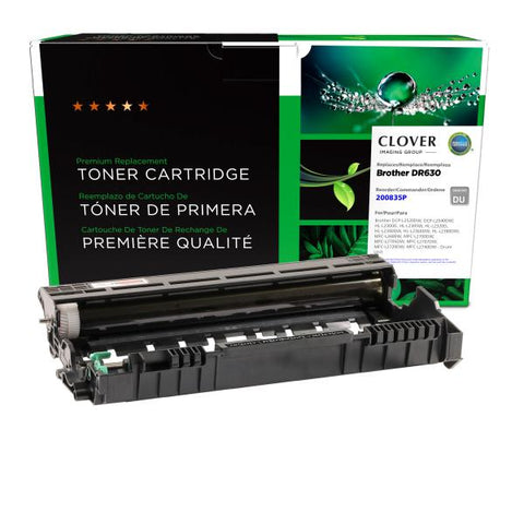 Clover Technologies Group, LLC Remanufactured Drum Unit (Alternative for Brother DR630) (12000 Yield)