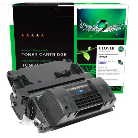 Clover Technologies Group, LLC Remanufactured Extended Yield Toner Cartridge (Alternative for HP CE390X 90X) (40000 Yield)