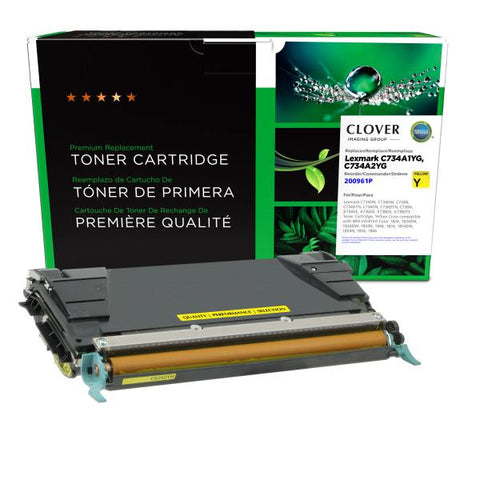 Clover Technologies Group, LLC C734 Yellow Toner Cartridge