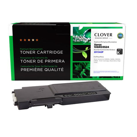 Clover Technologies Group, LLC Remanufactured Extra High Yield Black Toner Cartridge for Xerox 106R03524