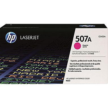 HP 507A (CE403A) Magenta Original LaserJet Toner Cartridge (6000 Yield)