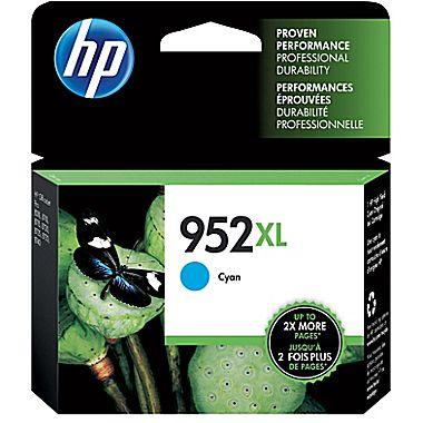 HP 952XL (L0S61AN) High Yield Cyan Original Ink Cartridge (1600 Yield)