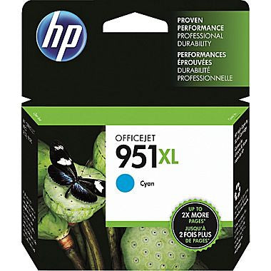 HP 951XL (CN046AN) High Yield Cyan Original Ink Cartridge (1500 Yield)