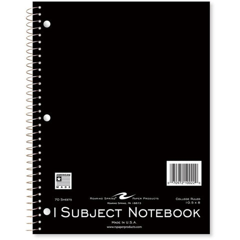 Roaring Spring Paper Products Roaring Spring 1-subject Spiral Notebook