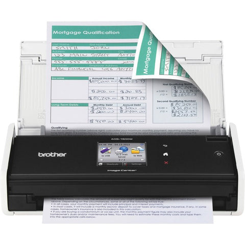 Brother ADS1500W Compact Desktop Scanner