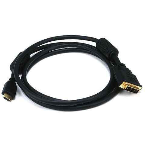 Monoprice, Inc 6ft 28AWG High Speed HDMI to DVI Adapter Cable w / Ferrite Cores - Black