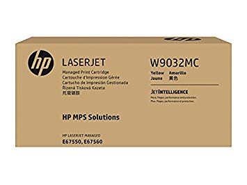 HP (W9032MC) Color LaserJet Managed MFP E67550 E67560 Yellow Managed Original LaserJet Toner Cartridge (28000 Yield)