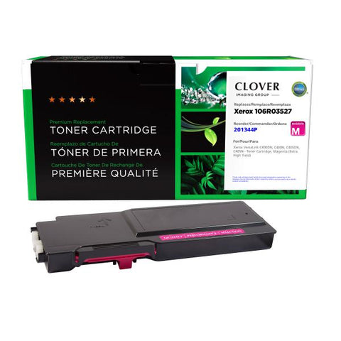 Clover Technologies Group, LLC Remanufactured Extra High Yield Magenta Toner Cartridge for Xerox 106R03527