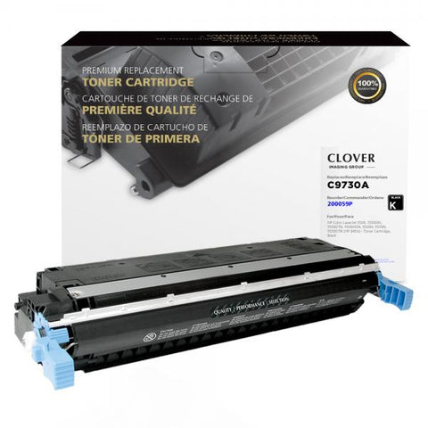 Clover Technologies Group, LLC Remanufactured Black Toner Cartridge (Alternative for HP C9730A 645A) (13000 Yield)