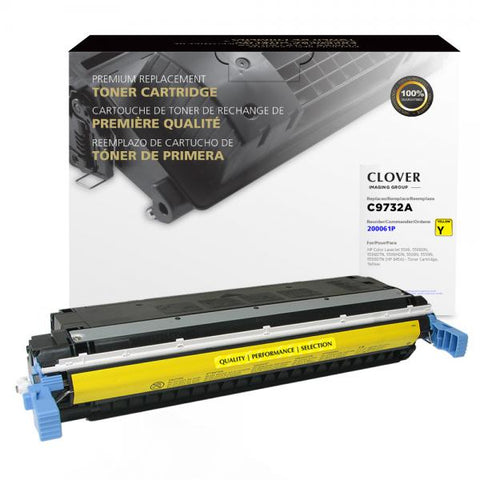 Clover Technologies Group, LLC Remanufactured Yellow Toner Cartridge for HP C9732A (HP 645A)