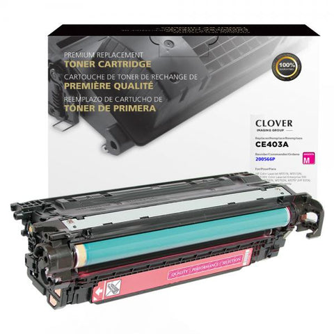 Clover Technologies Group, LLC Remanufactured Magenta Toner Cartridge for HP CE403A (HP 507A)