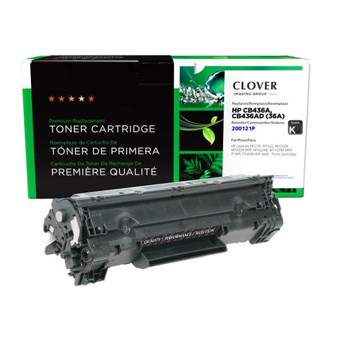 Clover Technologies Group, LLC Remanufactured Toner Cartridge (Alternative for HP CB436A 36A) (2000 Yield)