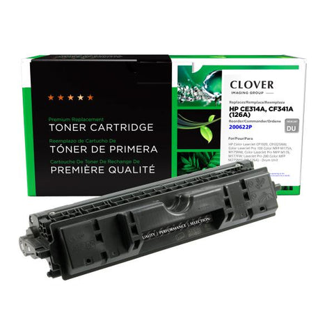 Clover Technologies Group, LLC Remanufactured Drum Unit (Alternative for HP CE314A 126A) (14000 Black 7000 Color Yield)