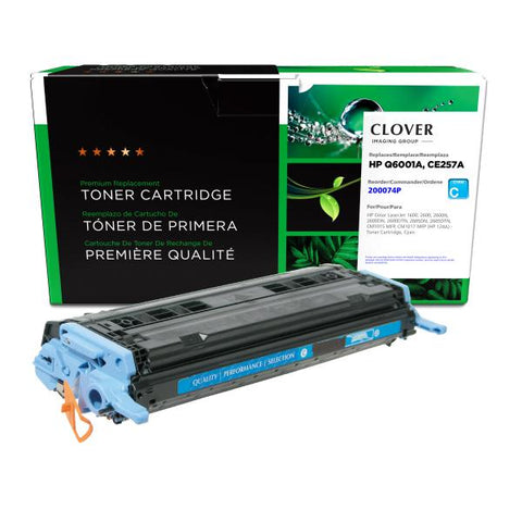 Clover Technologies Group, LLC Remanufactured Cyan Toner Cartridge (Alternative for HP Q6001A 124A) (2000 Yield)