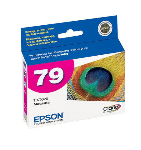 Epson (79) Stylus Photo 1400 Artisan 1430 Claria High Capacity Magenta Ink Cartridge (800 Yield)