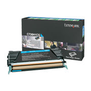 Lexmark Extra High Yield Cyan Return Program Toner Cartridge (10000 Yield)