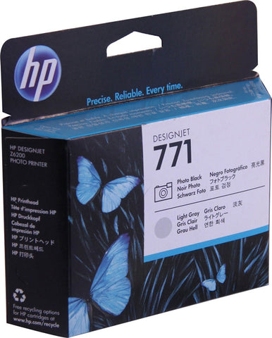 HP 771 (CE020A) Photo Black/Light Gray Printhead
