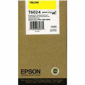 Epson Stylus Pro 7800 7880 9800 9880 Yellow UltraChrome K3 Ink Cartridge (110 ml)