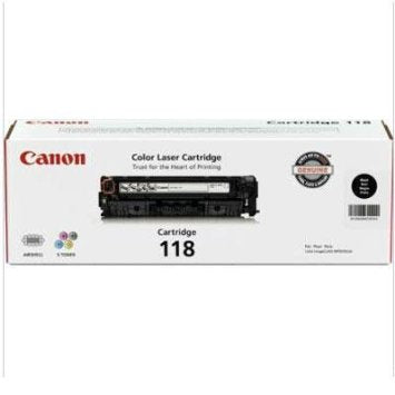 Canon, Inc (CRG-118BK VP) Black Toner Cartridge Dual Pack (2 Pack of OEM# 2662B001AA) (2 x 3400 Yield)