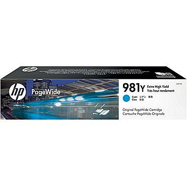 HP HP 981Y (L0R13A) Extra High Yield Cyan Original PageWide Cartridge (16000 Yield)