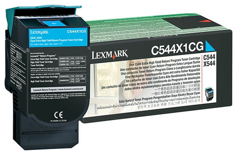 Lexmark Extra High Yield Cyan Return Program Toner Cartridge (4000 Yield)