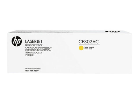 HP 827A (CF302AC) Color LaserJet Enterprise flow M880 MFP Yellow Original LaserJet Contract Toner Cartridge (32000 Yield)