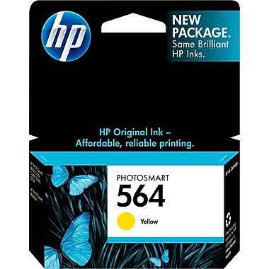 HP 564 (CB320WN) Yellow Original Ink Cartridge (300 Yield)