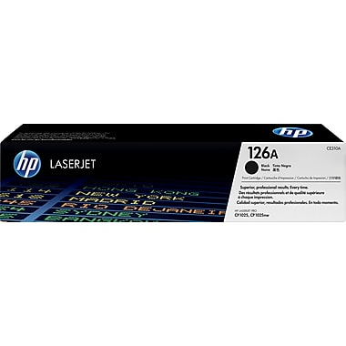 HP 126A (CE310A) Color LaserJet CP1020 CP1025nw MFP M175nw M275 Black Original LaserJet Toner Cartridge (1200 Yield)
