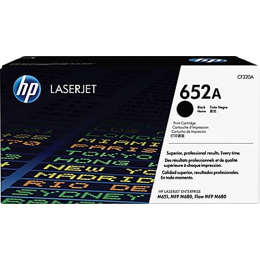 HP 652A (CF320A) LaserJet Enterprise M651 MFP M680 Black Original LaserJet Toner Cartridge (11500 Yield)