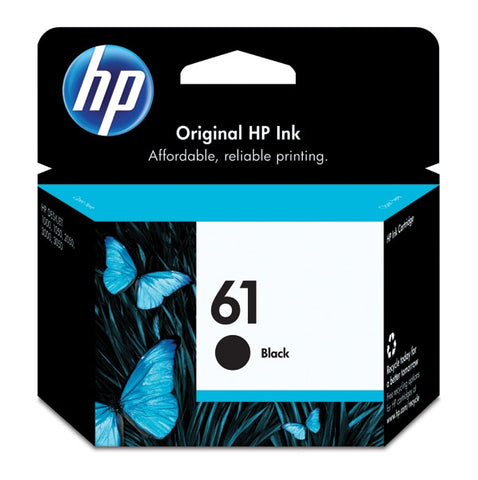 HP 61 (CH561WN) Black Original Ink Cartridge (190 Yield)