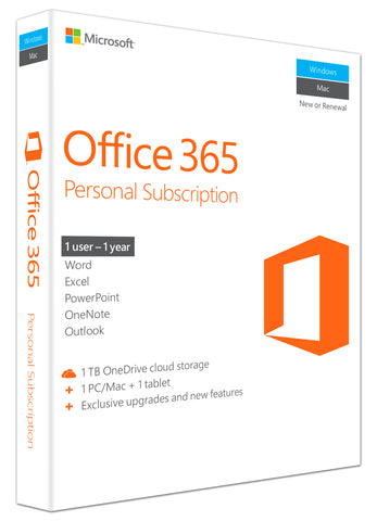 Microsoft Corporation  Office 365 Personal Subscription + Exclusive Upgrades and New Features