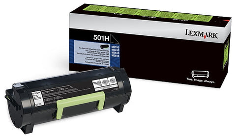 Lexmark (501H) MS310 MS312 MS315 MS410 MS415 MS510 MS610 High Yield Return Program Toner Cartridge (5000 Yield)