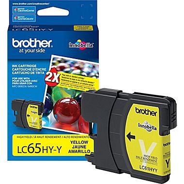 Brother LC65HYYS High-Yield Yellow Ink Cartridge