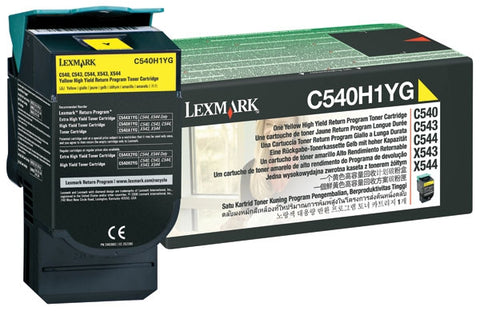 Lexmark C54X/X543/X544 Yellow High Yield Toner Cartridge